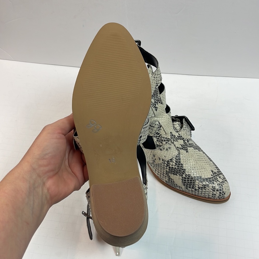 - CREVO JESSAMINE SNAKESKIN CAGE BOOTIES - Picture 3 of 6